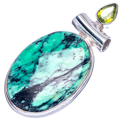 Variscite Pendant 1 5/8" (925 Sterling Silver) P41588