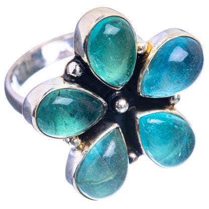 Blue Fluorite Ring Size 7.75 (925 Sterling Silver) R142247