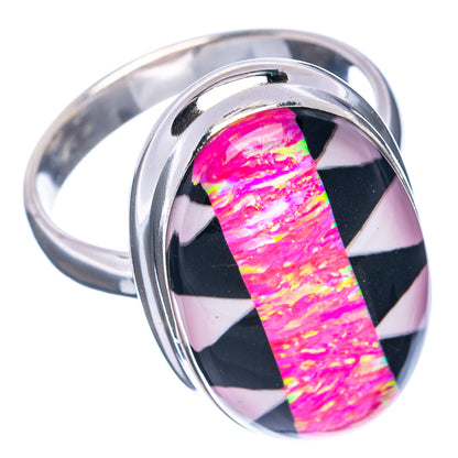 Premium Aura Opal Ring Size 10 (.925 Sterling Silver)