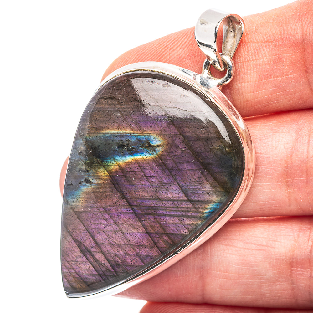 Spectrolite Pendant 2 1/4" (.925 Sterling Silver)