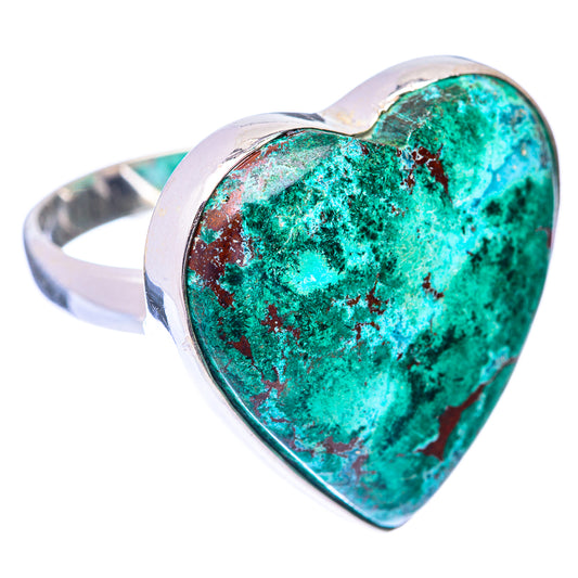 Large Chrysocolla Ring Size 8.5 (925 Sterling Silver) R140966