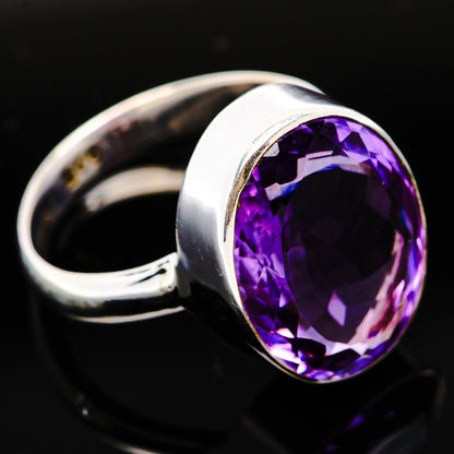 Premium Brazilian Amethyst Ring Size 6 Adjustable (.925 Sterling Silver)