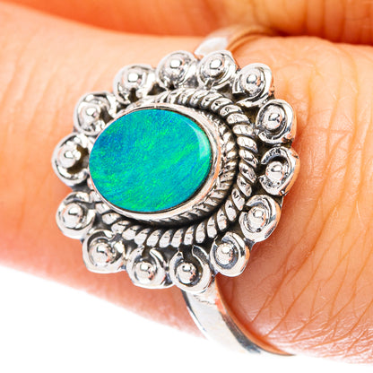 Rare Doublet Opal Ring Size 7.75 (925 Sterling Silver) R4445
