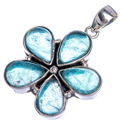 Blue Fluorite Pendant 1 1/2" (925 Sterling Silver) P39796