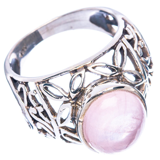 Rose Quartz Ring Size 6.75 (925 Sterling Silver) R4727