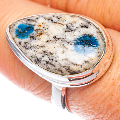 K2 Blue Azurite Ring Size 8 (925 Sterling Silver) R1537