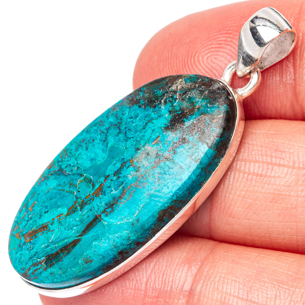 Shattuckite Pendant 1 3/4" (925 Sterling Silver) P42831