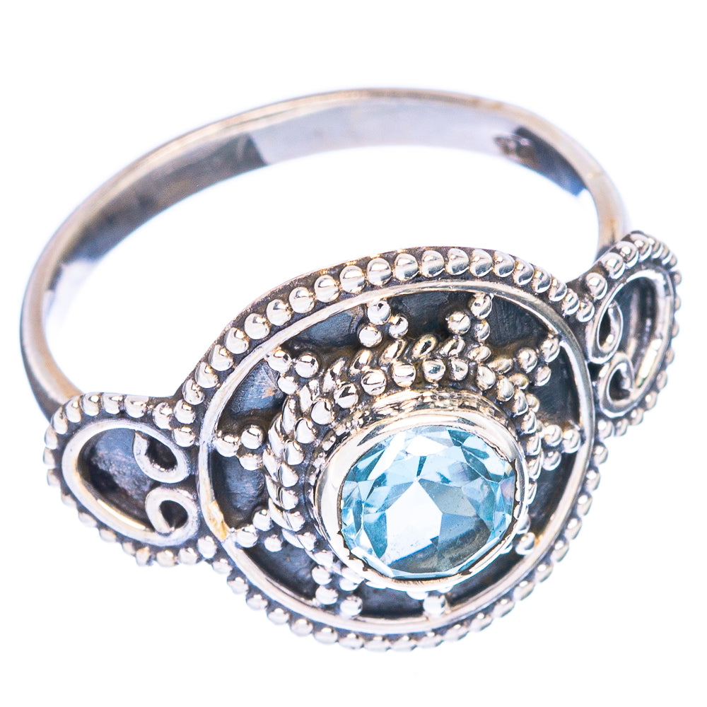 Blue Topaz Dainty Ring Size 7 (925 Sterling Silver) R147020