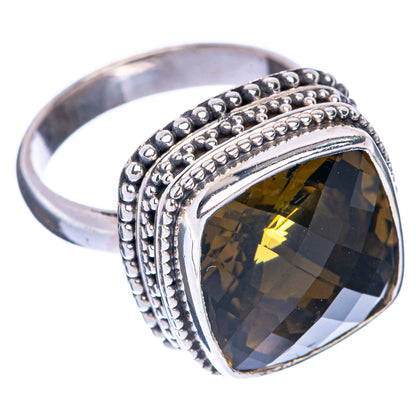 Olive Quartz Ring Size 7.75 (925 Sterling Silver) R144579