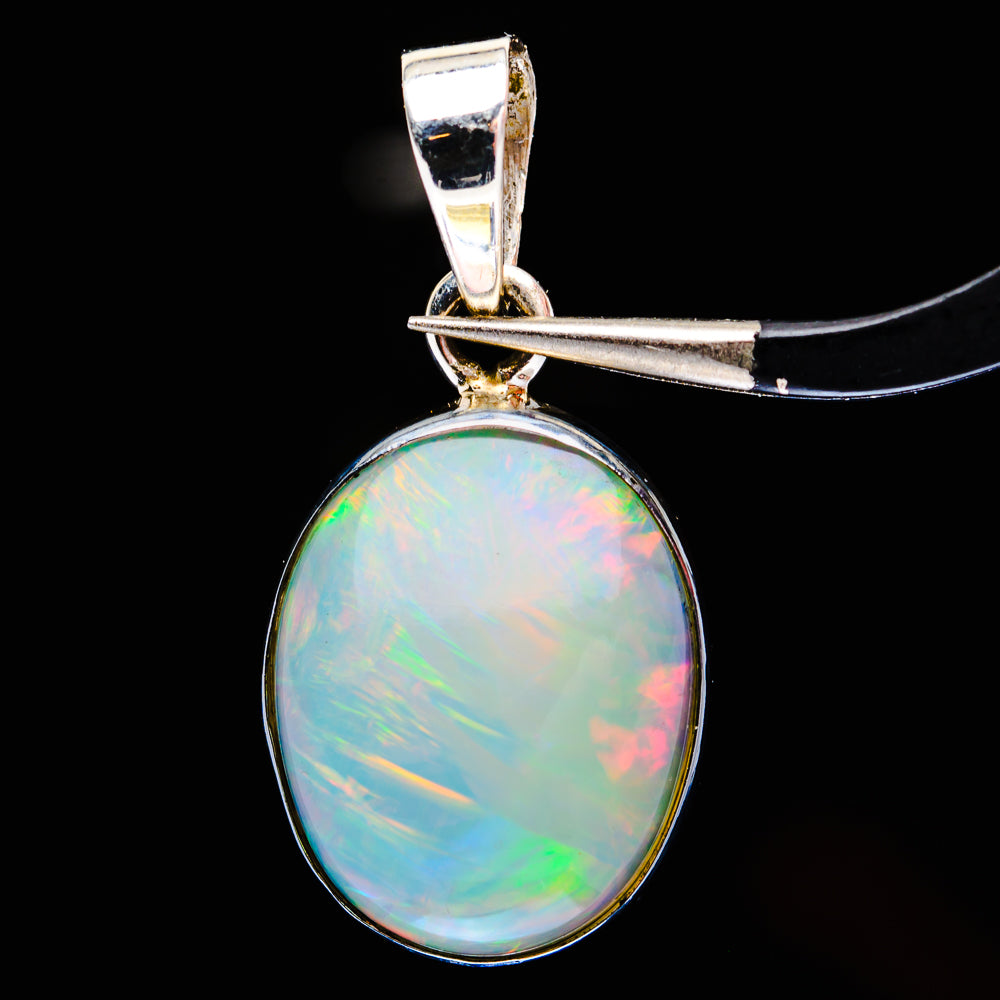 Premium Ethiopian Opal Pendant 1 1/8" (.925 Sterling Silver)