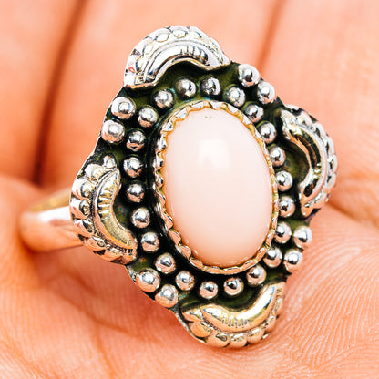 Pink Opal Ring Size 8.75 (.925 Sterling Silver)