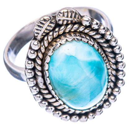 Larimar Ring Size 7.25 (925 Sterling Silver) R2261