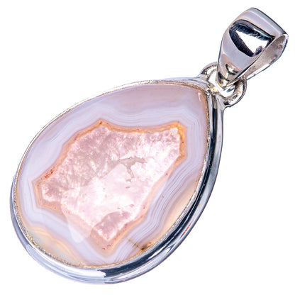 Botswana Agate Pendant 1 3/8" (925 Sterling Silver) P40882