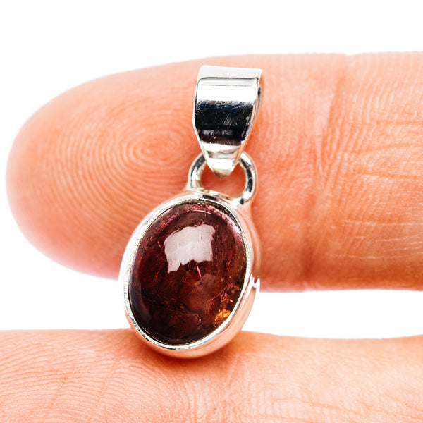 Premium Pink Tourmaline Pendant 7/8" (.925 Sterling Silver)