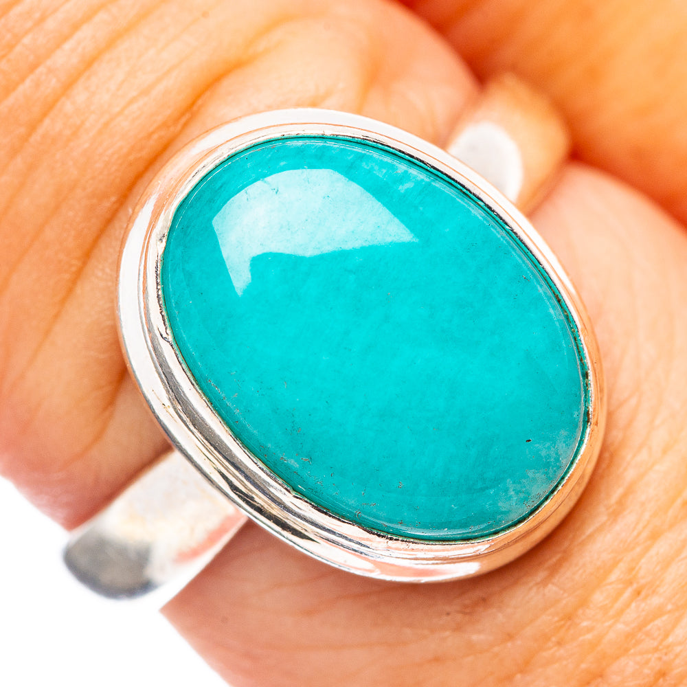 Amazonite Ring Size 8 (.925 Sterling Silver)