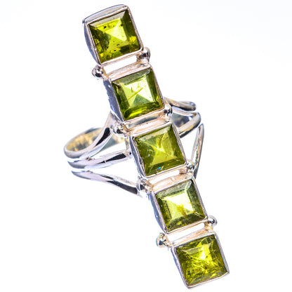 Large Peridot Ring Size 7.5 (925 Sterling Silver) R142764