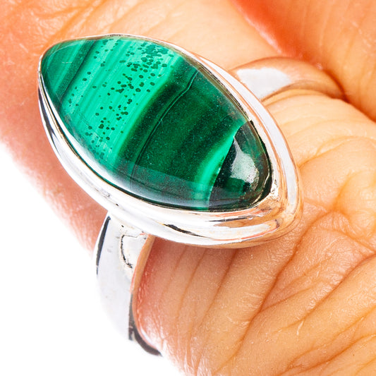 Malachite Ring Size 6.75 (925 Sterling Silver) R6713