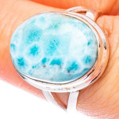 Larimar Ring Size 6.75 (925 Sterling Silver) R1685