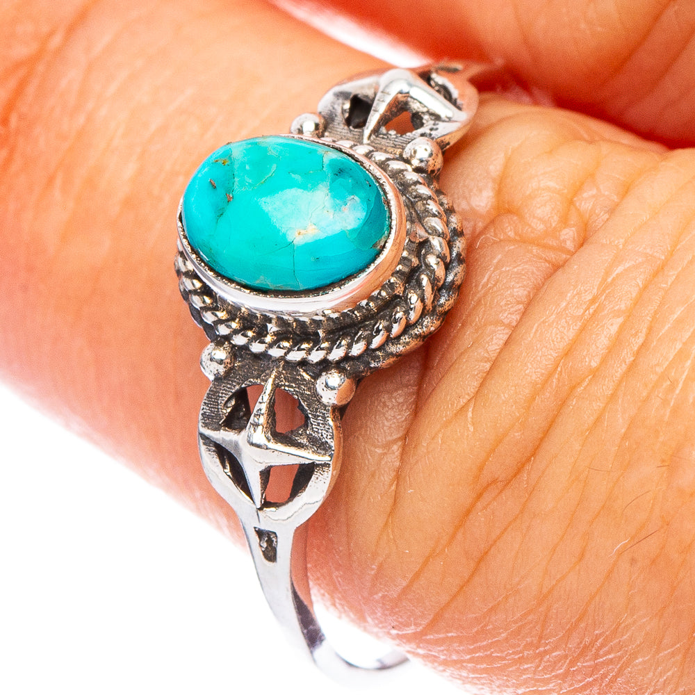 Value Arizona Turquoise Ring Size 8.75 (925 Sterling Silver) R7296