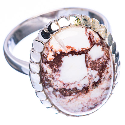 Wild Horse Jasper Ring Size 7.5 (925 Sterling Silver) R1931