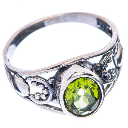 Peridot Dainty Ring Size 7.5 (925 Sterling Silver) R6031