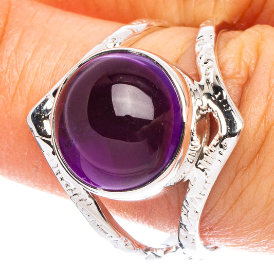 Amethyst 925 Sterling Silver Premium Ring Size 8.5 (925 Sterling Silver) R6565