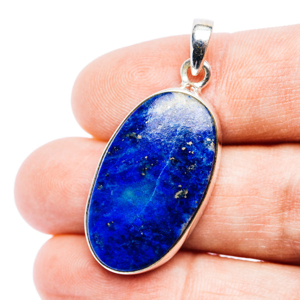 Rare Afghanite Pendant 1 5/8" (.925 Sterling Silver)