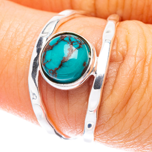 Turquoise Dainty Ring Size 6.75 (925 Sterling Silver) R5845