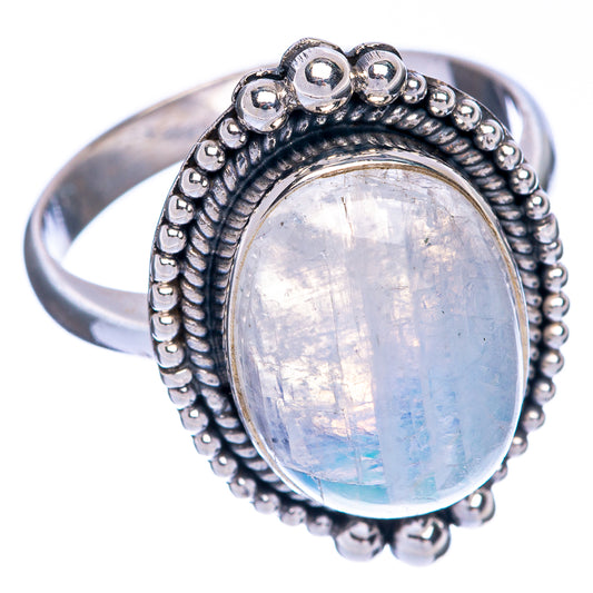 Rainbow Moonstone Ring Size 11 (925 Sterling Silver) R144552