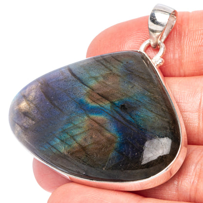 Labradorite Pendant 1 3/4" (925 Sterling Silver) P42470