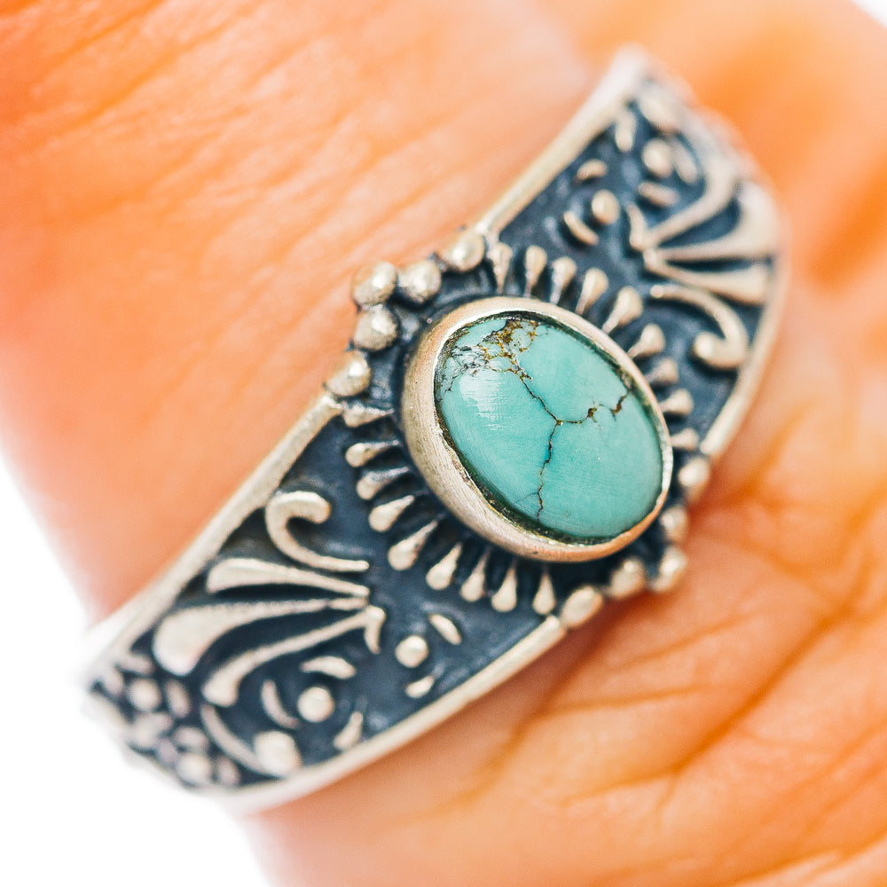 Mojave Turquoise Ring Size 6.75 (.925 Sterling Silver)