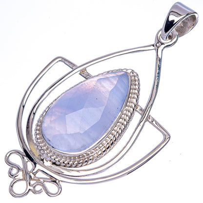 Asc Premium Blue Lace Agate Pendant 1 7/8" (925 Sterling Silver) P42280
