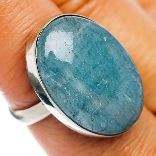 Aquamarine Ring Size 8 (German Silver)