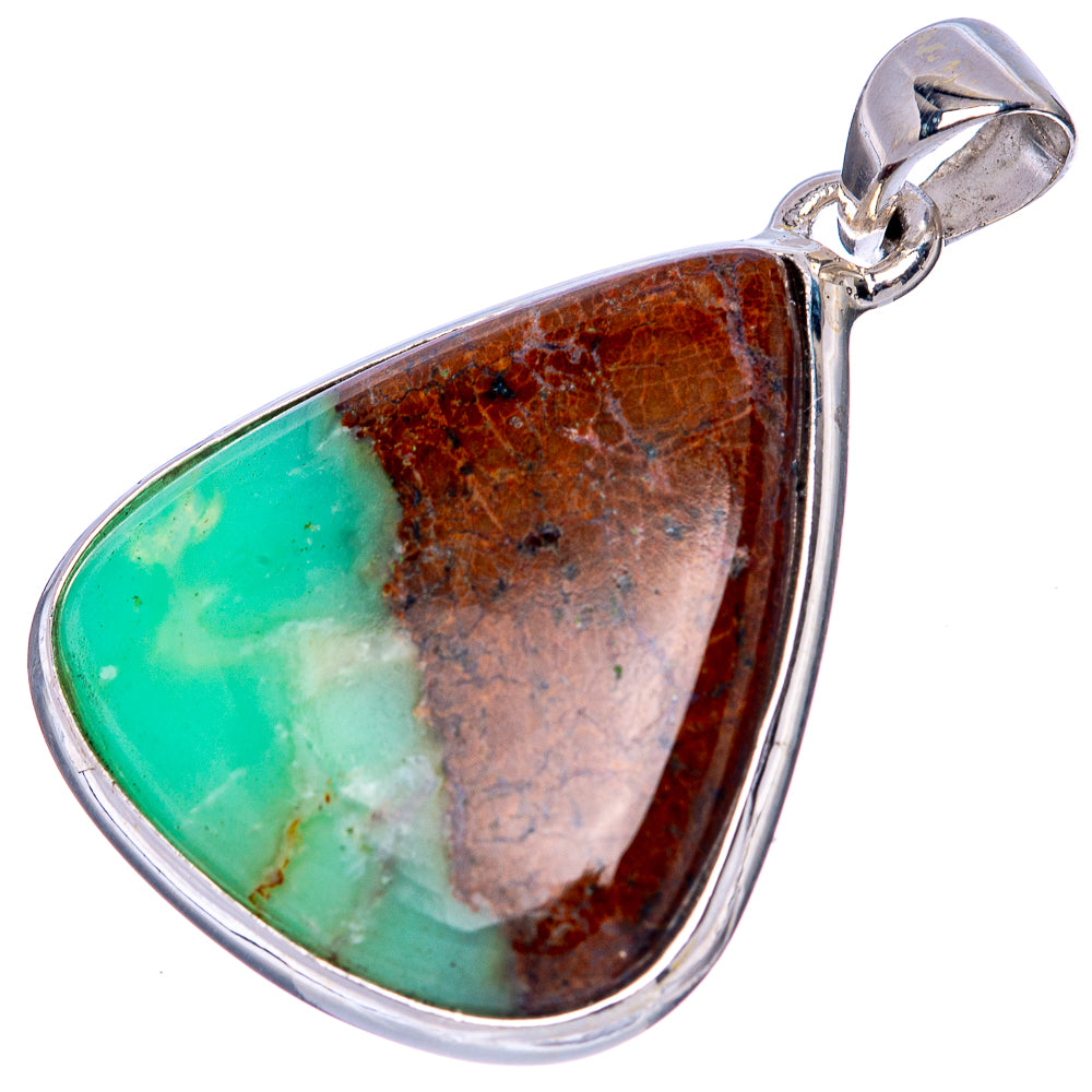 Chrysoprase Pendant 1 1/2" (925 Sterling Silver) P41435