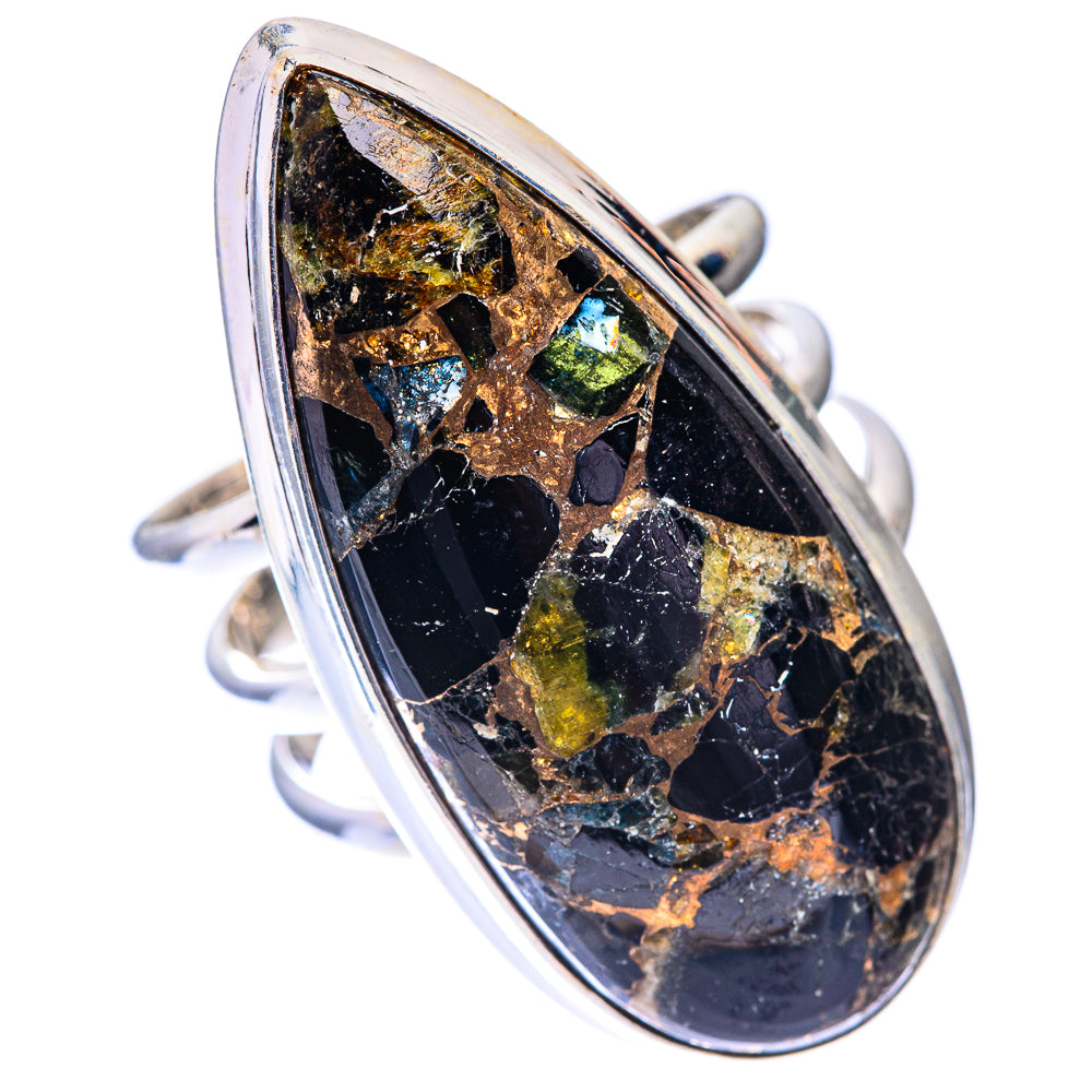 Large Mohave Black Onyx Ring Size 8.25 (925 Sterling Silver) R140651