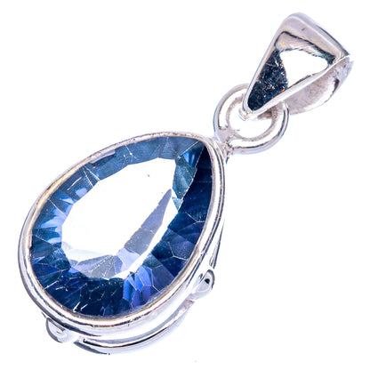Value Blue Mystic Topaz Pendant 1 1/8" (925 Sterling Silver) P42127