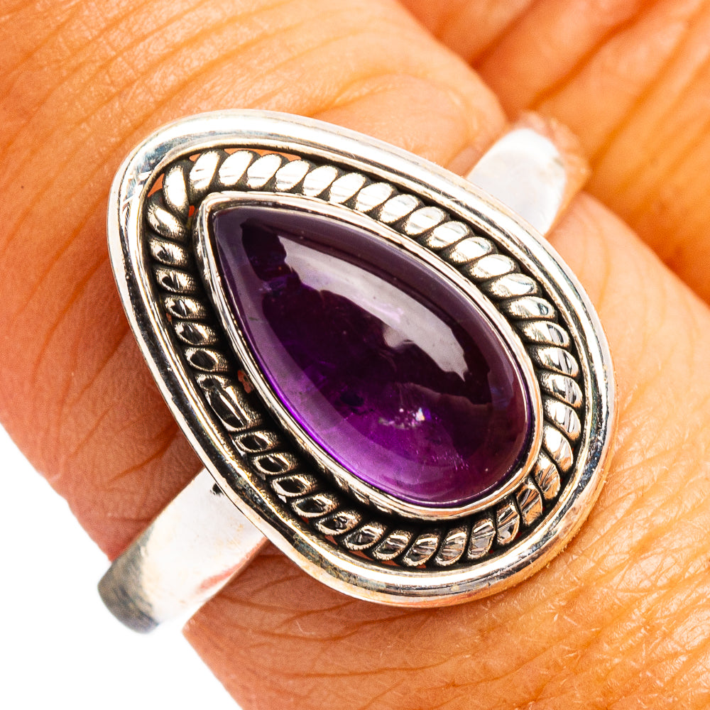 Amethyst Ring Size 8 (.925 Sterling Silver)