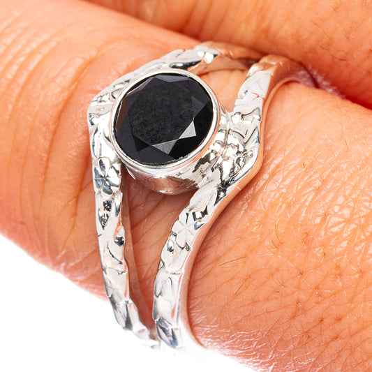 Premium Black Onyx Ring Size 8.75 (925 Sterling Silver) R3591