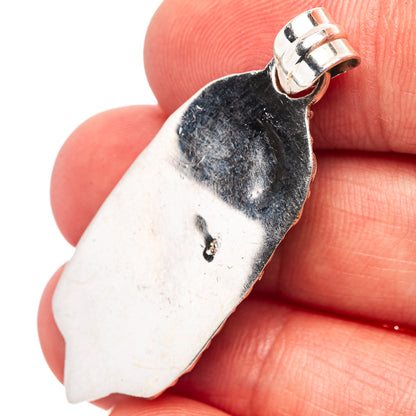 Mohave Turquoise Pendant 1 5/8" (.925 Sterling Silver)