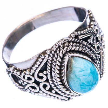 Larimar 925 Sterling Silver Ring Size 7.75 (925 Sterling Silver) R3896