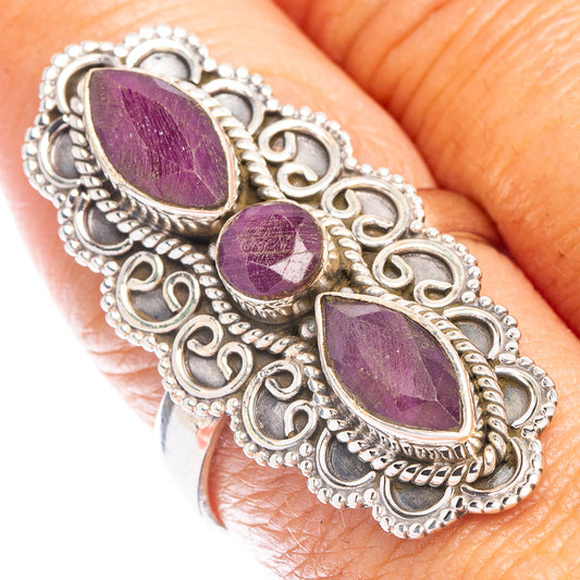 Ruby Ring Size 8.75 (925 Sterling Silver) R6982