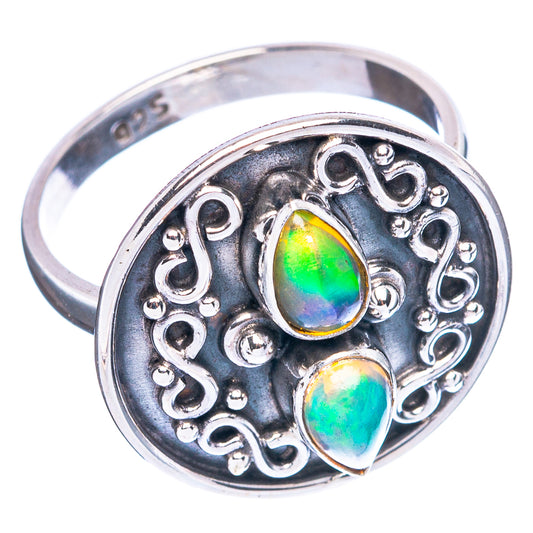 Rare  Ethiopian Opal Ring Size 7 (925 Sterling Silver) R3745
