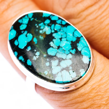 Premium Tibetan Turquoise Ring Size 9 (.925 Sterling Silver)