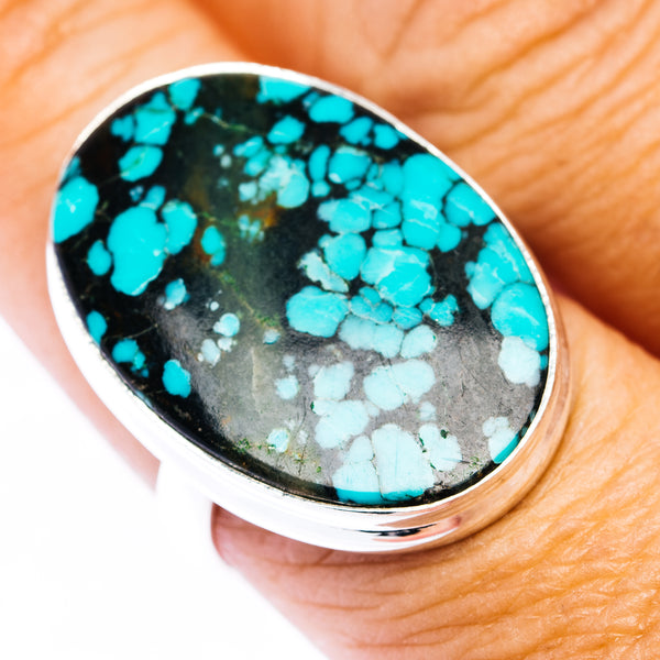 Premium Tibetan Turquoise Ring Size 9 (.925 Sterling Silver)