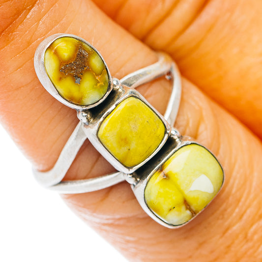 Sonoran Gold Turquoise Ring Size 7 (.925 Sterling Silver)