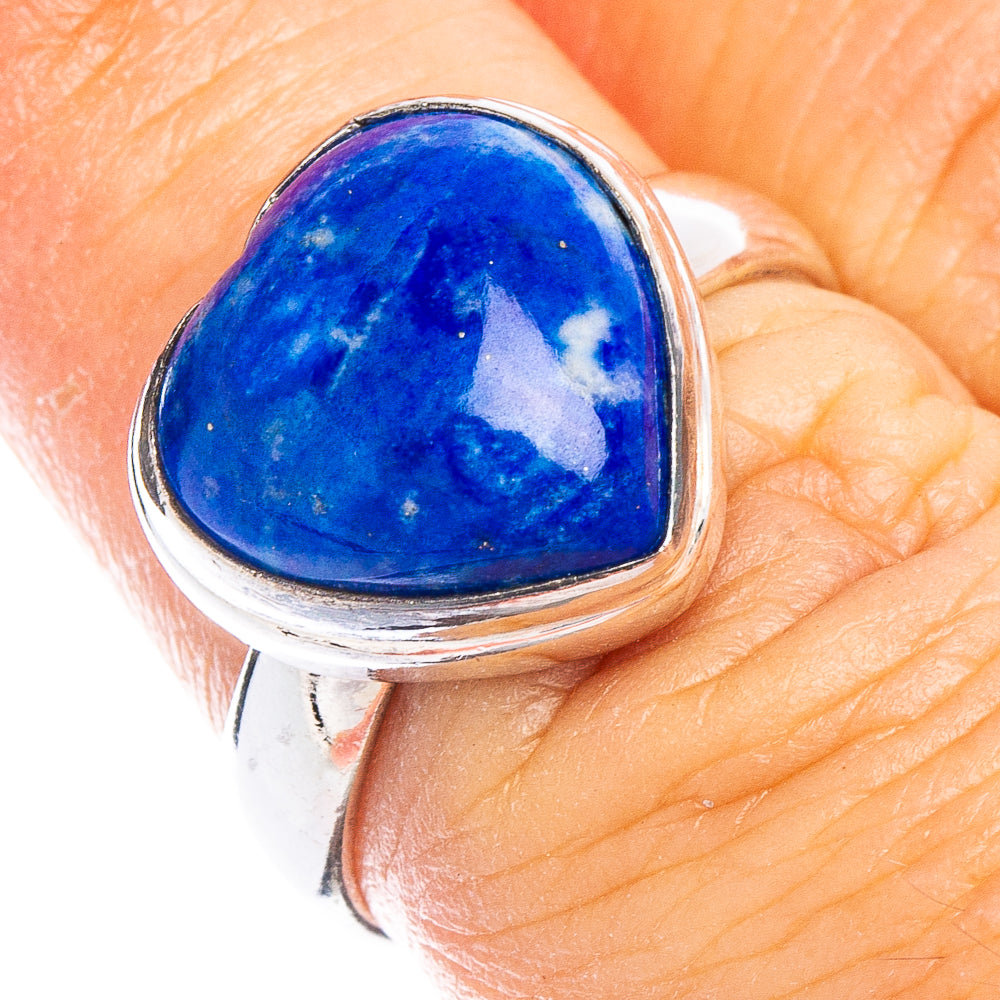 Sodalite Heart Ring Size 6.5 (925 Sterling Silver) R6767
