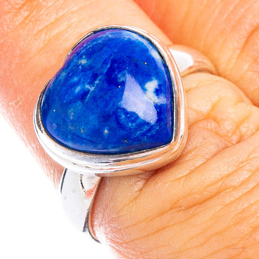 Sodalite Heart Ring Size 6.5 (925 Sterling Silver) R6767
