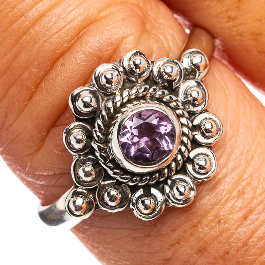 Amethyst Ring Size 8.75 (.925 Sterling Silver)