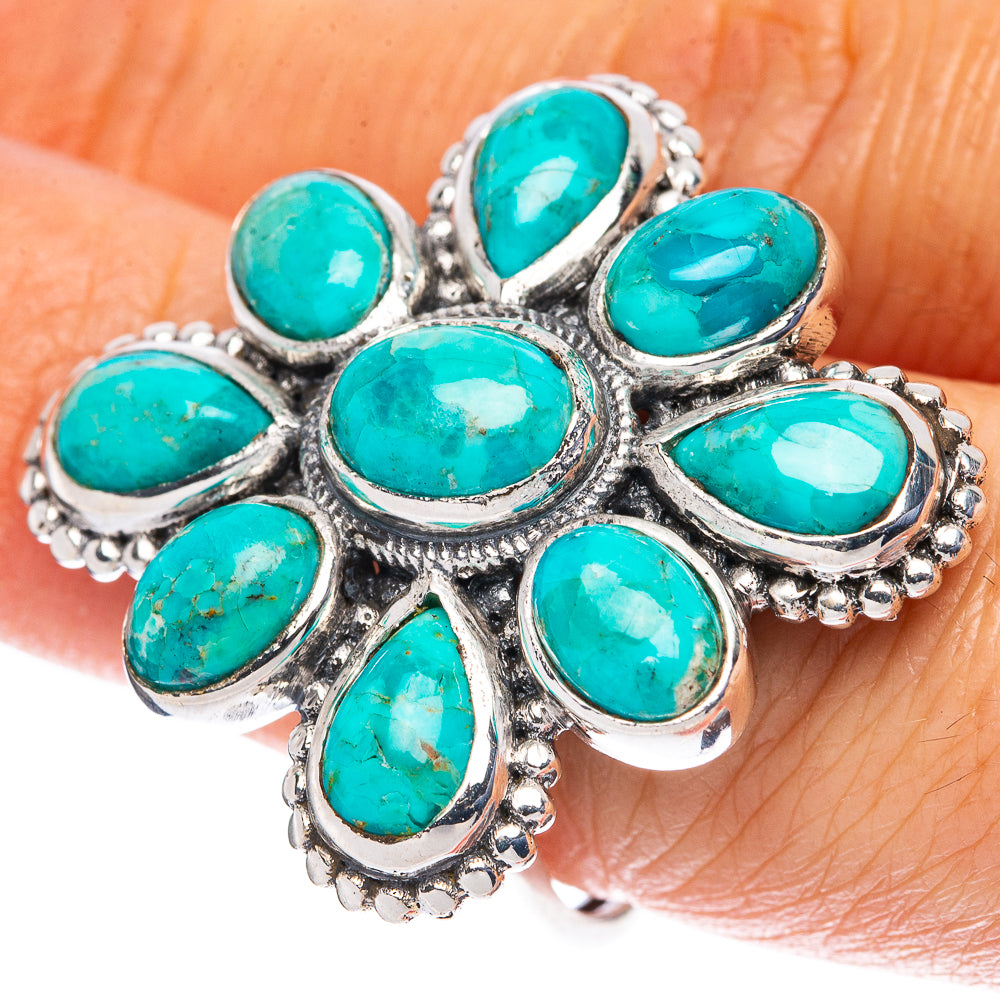 Arizona Turquoise Ring Size 8 (925 Sterling Silver)