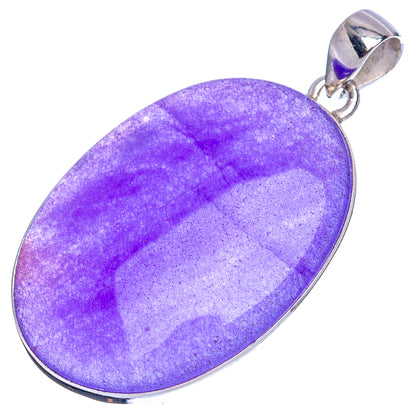 Purple Onyx Pendant 1 3/4" (925 Sterling Silver) P42151